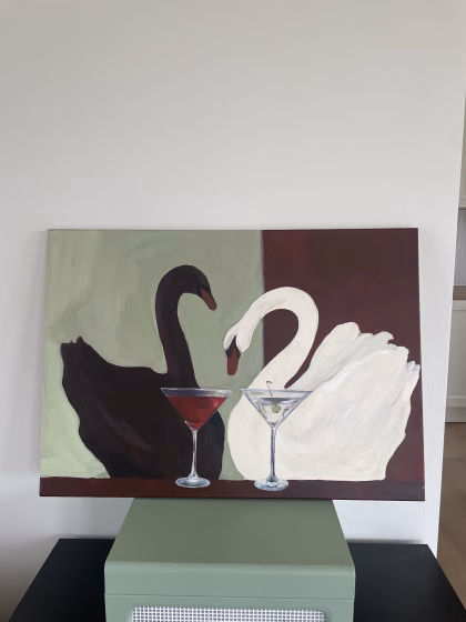 Swans daiquiri, olive martini